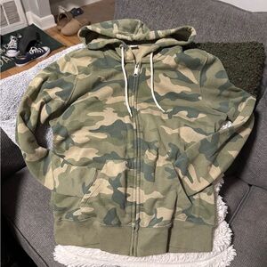 Old Navy Camouflage Zip-Up Hoodie